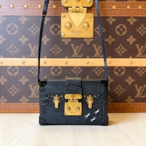 <AUTHENTIC>Louis Vuitton Petite Malle Black Epi Leather